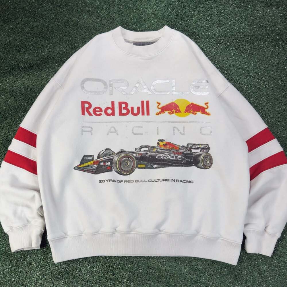 Abercrombie & Fitch Oracle Red Bull Racing Sweatshirt White